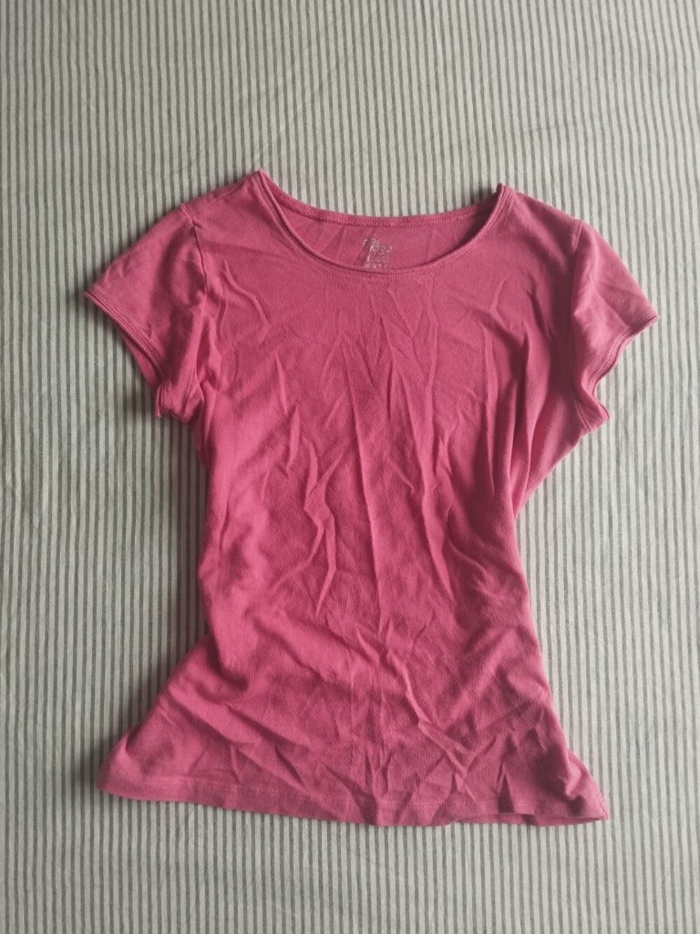 fuschia pink baby tee